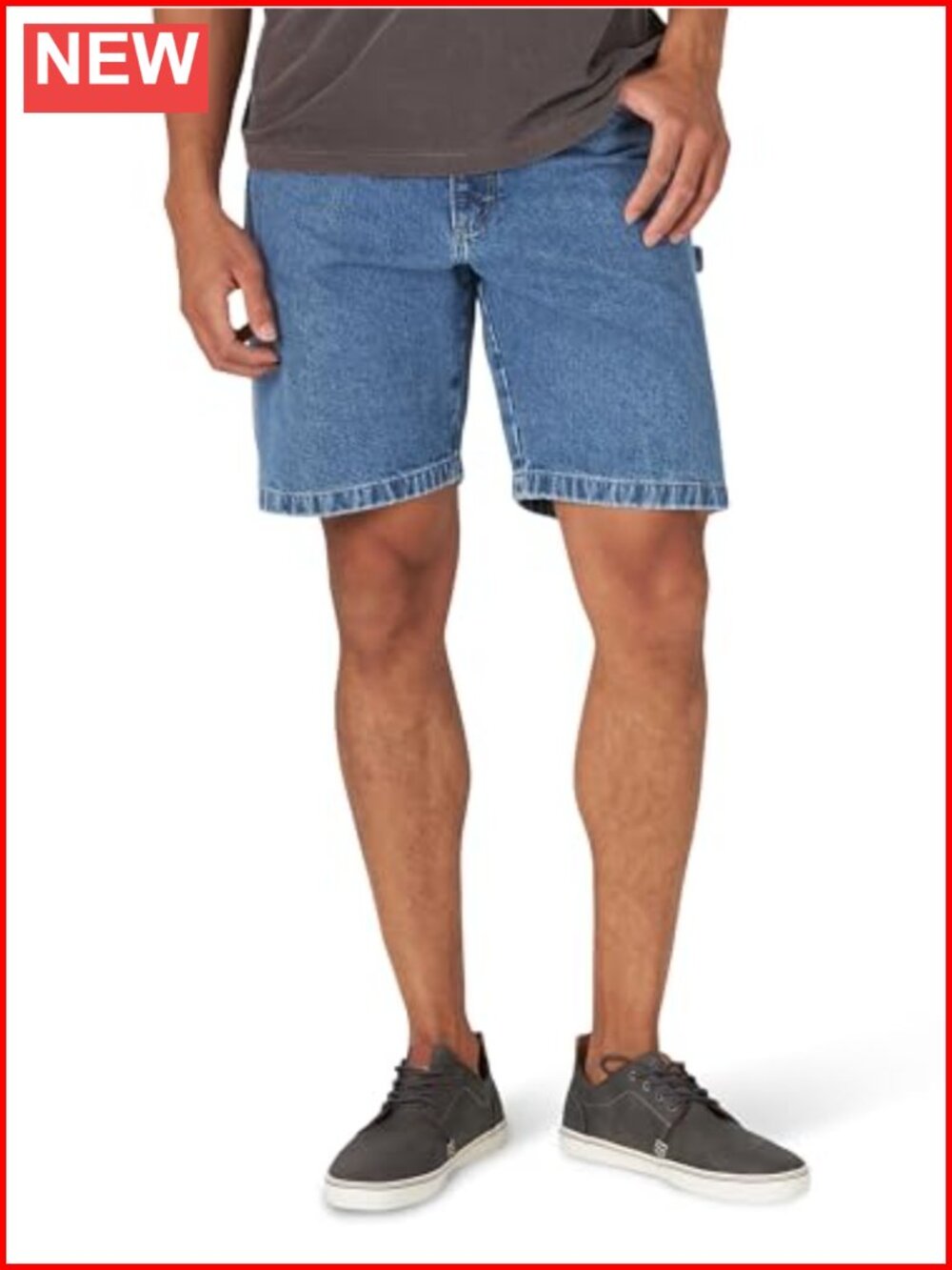 Men's Loose Fit Carpenter Shorts 100% Cotton Flat Front Tool Pockets